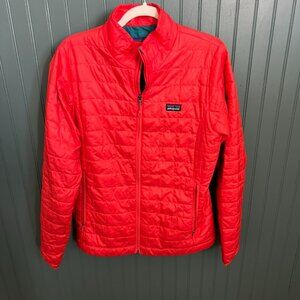 Patagonia Women's Size L Nano Puff Jacket, Light Red